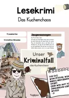 Vorschau - Aufgabenkarten - LESEKRIMI - Kuchenchaos - Deckblatt