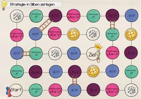 Vorschau - Spiele - Rechtschreibung trainieren I FRESCH I SPIELFELD + WÜRFEL I Silben zerlegen - Seite 2