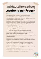 Vorschau - Arbeitsblätter - Lesetexte in Silbenschrift mit Fragen (2. & 3. Klasse) - Seite 1
