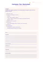 Vorschau - Arbeitsblätter - Fantasie-Tier-Werkstatt - Tierbeschreibung (Klasse 5) - Seite 3