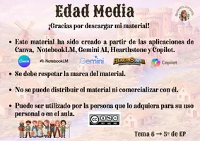 Vista previa - Unidades / Secuencias / Situaciones de Aprendizaje - La Edad Media (Color y Blanco y negro) - página 2