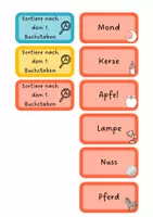 Vorschau - Arbeitsblätter - Materialpaket - Wörter nach dem ABC sortieren - Seite 3