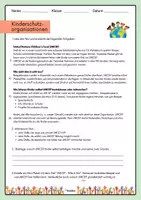 Vorschau - Arbeitsblätter - Kinderschutzorganisationen (mit Differenzierung) - Seite 3