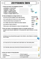 Vorschau - Arbeitsblätter - Zeitformen üben - Seite 2