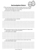 Vorschau - Arbeitsblätter - Sachaufgaben Ostern 3.Klasse ZR 1000 - Deckblatt