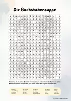 Vorschau - Arbeitsblätter - Französisch Suchsel – Gefühle & Natur (A1 / 6. Klasse) - Deckblatt