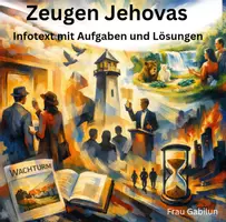 Vorschau - Arbeitsblätter - Zeugen Jehovas (Infotext mit Aufgaben und Lösungen) - Deckblatt