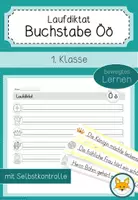 Vorschau - Arbeitsblätter - Laufdiktat Buchstabe Öö für die 1. Klasse - Deckblatt