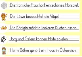 Vorschau - Arbeitsblätter - Laufdiktat Buchstabe Öö für die 1. Klasse - Seite 1