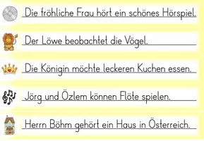 Vorschau - Arbeitsblätter - Laufdiktat Buchstabe Öö für die 1. Klasse - Seite 2
