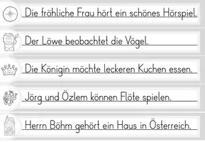Vorschau - Arbeitsblätter - Laufdiktat Buchstabe Öö für die 1. Klasse - Seite 3