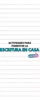 Vista previa - Otros - ACTIVIDADES PARA FOMENTAR LA ESCRITURA EN CASA - Portada