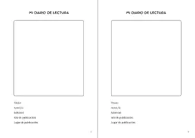 Vorschau - Arbeitsblätter - Diario de lectura (Lesetagebuch Spanisch Jg. 7-9) - Seite 1