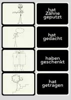 Vorschau - Bildkarten - 26 Perfekt Kärtchen mit alltäglichen Verben - Seite 2