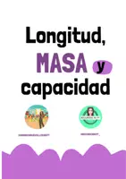 Vista previa - Hojas de trabajo - Actividades de longitud masa y capacidad - Portada