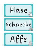 Vorschau - Fördermaterial/Inklusion - Wörter nach dem ABC sortieren - Tafelmaterial (Einführung) - Seite 3