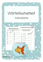 Vorschau - Arbeitsblätter - Wörterbucharbeit - Arbeitsblätter - Deckblatt