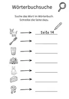 Vorschau - Arbeitsblätter - Wörterbucharbeit - Arbeitsblätter - Seite 1