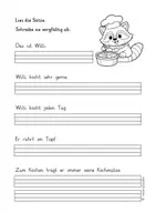 Vorschau - Arbeitsblätter - Abschreibübungen für die Grundschule – kurze Texte zum Lesen & Abschreiben (Klasse 1–2) mit Übung zur Groß- und Kleinschreibung - Seite 2