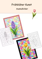 Vorschau - Mal- und Bastelvorlagen - Frühblüher Kunst - Ausmalbilder im Frühling - Deckblatt
