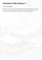 Vorschau - Unterrichtsreihen - Schulstart Klasse 5 – Komplettpaket Deutsch · Mathe · Englisch - Deckblatt
