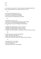 Vorschau - Arbeitsblätter - Klassenarbeit Analyse der Kurzgeschichte "Augenblicke" von Walter Helmut Fritz - Seite 1