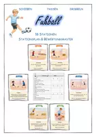 Vorschau - Stundenentwürfe - Fußball - Stationen - Deckblatt