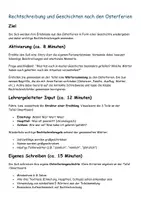 Vorschau - Stundenentwürfe - Geschichten und Rechtschreibung nach den Osterferien - Seite 1
