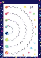 Vista previa - Hojas de trabajo - Misión Espacial: Cuaderno de Grafomotricidad y Primeras Matemáticas - página 1