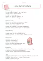 Vorschau - Arbeitsblätter - Buchvorstellung Checkliste (1) - Seite 1