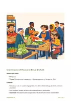 Vorschau - Stundenentwürfe - B1 - Wimmelbild - Ehrenamt im Einsatz (z.B. Tafel oder Tierheim) - Deckblatt
