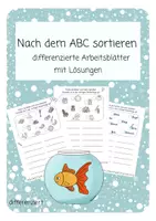 Vorschau - Arbeitsblätter - Nach dem ABC sortieren - Arbeitsblätter - Deckblatt