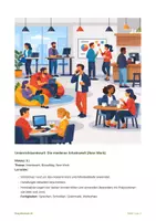 Vorschau - Stundenentwürfe - B2 - Wimmelbild - Die moderne Arbeitswelt (New Work) - Deckblatt