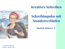Vorschau - Stundenentwürfe - Kreatives Schreiben Klasse 3-5 - Deckblatt