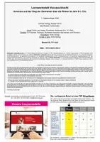 Vorschau - Arbeitsblätter - Lernwerkstatt Varusschlacht – Als die Germanen die Römer schlugen | Arminius, Teutoburger Wald, Römer, Germanen | Geschichte Sekundarstufe I Klasse 5-8 Lösungen - Seite 1