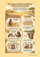 anteprima - Schede informative - Infografiche ominidi - Australopiteco - Pagina 1
