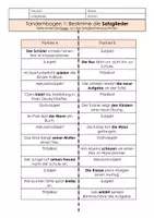Vorschau - Arbeitsblätter - Tandembögen Satzglieder Klasse 5 - Deckblatt