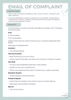 Vista previa - Hojas de trabajo - Email of Complaint - página 1