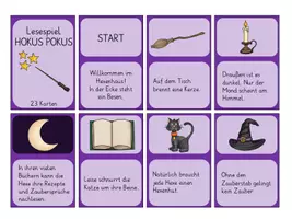 Vorschau - Spiele - Kl.2: Lesespiel Hokus Pokus Zauberei - Seite 1