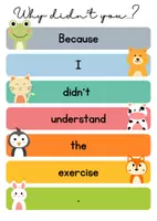 Vorschau - Stationenlernen - Because Sentence builder - Deckblatt