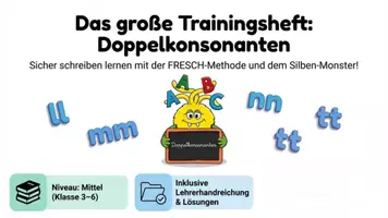 Vorschau - Arbeitsblätter - Doppelkonsonanten sicher schreiben (FRESCH-Methode) - Klasse 3-5, Arbeitsblätter - Seite 2