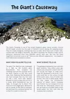Vorschau - Arbeitsblätter - The Giant’s Causeway: Reading (English) - Seite 1