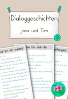 Vorschau - Arbeitsblätter - Dialoggeschichten Jana und Tim 3 - zum Vorlesen üben - Deckblatt