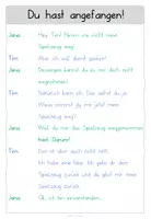 Vorschau - Arbeitsblätter - Dialoggeschichten Jana und Tim 3 - zum Vorlesen üben - Seite 3
