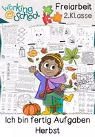 Vorschau - Arbeitsblätter - Herbst | Klasse 2 | Ich bin fertig Aufgaben | Freiarbeit - Deckblatt
