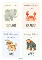 Vorschau - Bildkarten - Bewegungskarten Tiere | Sport & Bewegung in Kita & Grundschule - Seite 2