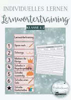 Vorschau - Arbeitsblätter - Lernwörtertraining - Arbeitsblätter und Tafelmaterial - Deckblatt