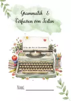 Vorschau - Anderer Materialtyp - Deckblatt Grammatik & Verfassen von Texten - Seite 1