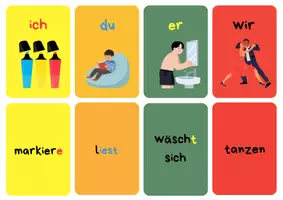 Vorschau - Spiele - Memoria Konjugation Spiel Verben A1A2 - Seite 2