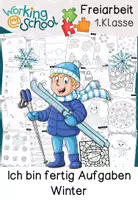 Vorschau - Arbeitsblätter - Winter | Ich bin fertig Aufgaben | Freiarbeit | Klasse 1 - Deckblatt